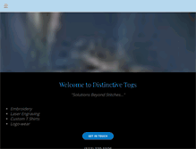 Tablet Screenshot of distinctivetogs.com